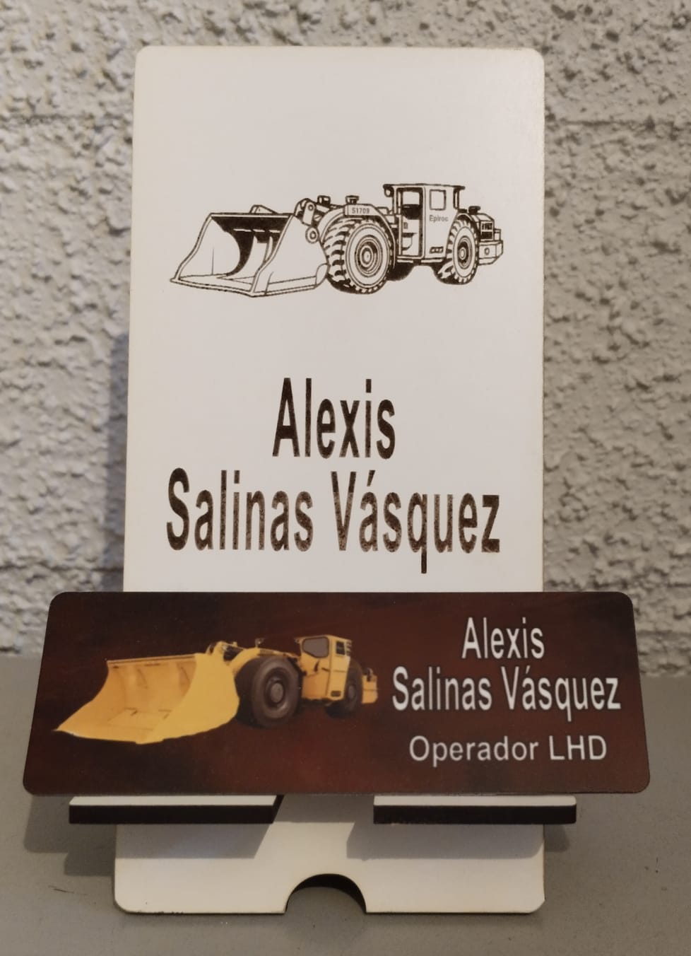 Placa acrílica para oficina